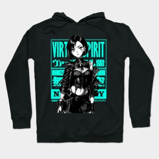 Cyberpunk Girl Goth Japanese Fashion #1 Hoodie